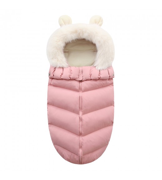 Конверт в коляску для новорожденных осень зима - Royal Felle Lory - Pink Конверт в коляску для новорожденных осень зима - Royal Felle Lory - Pink